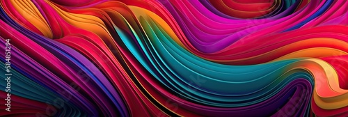modern colorful abstract dynamic liquid flowing banner background (generative ai)