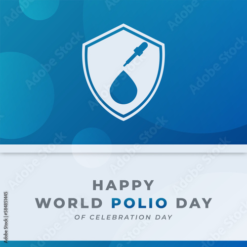 World Polio Day Celebration Vector Design Illustration for Background, Poster, Banner, Advertising, Greeting Card