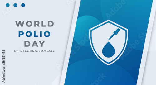 World Polio Day Celebration Vector Design Illustration for Background, Poster, Banner, Advertising, Greeting Card