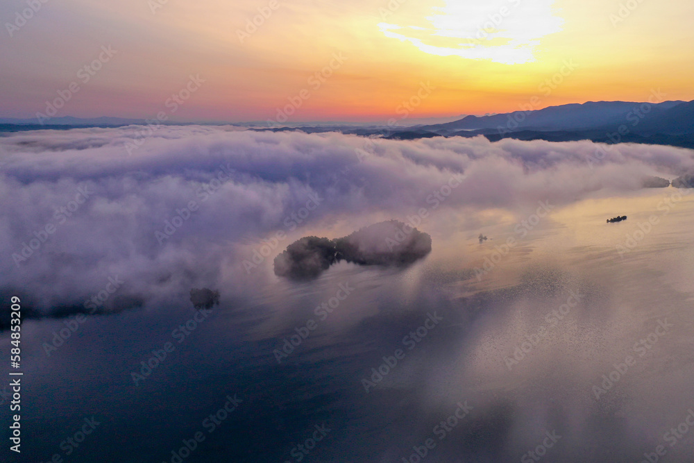 Skyview of the clouds and a sunrise Skyview of the clouds and a sunrise