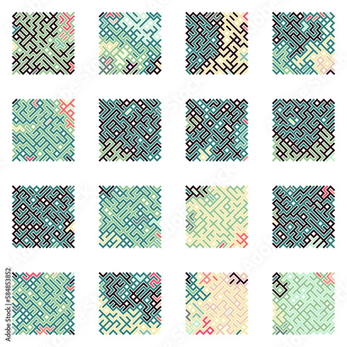 Asemic Glyph writing hieroglyph imitation abstract illustration
