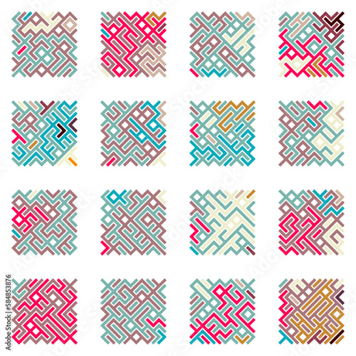 Asemic Glyph writing hieroglyph imitation abstract illustration