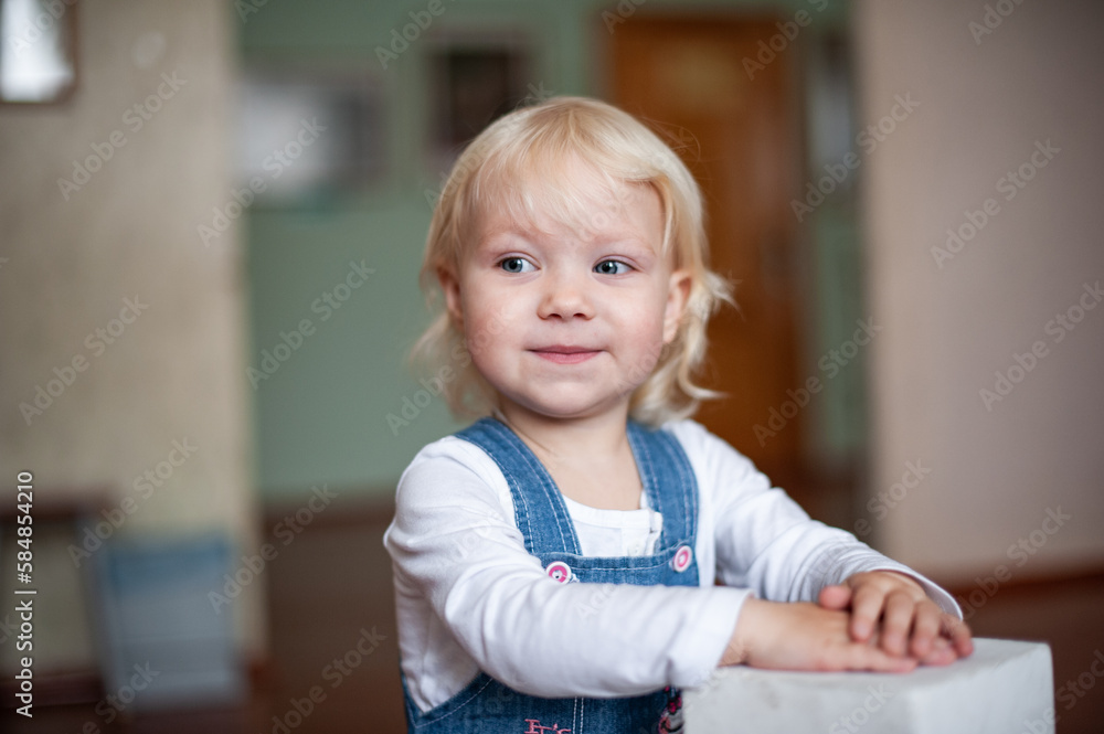 Little girl with blonde hair Little girl with blonde hair