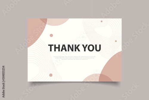 thank you card template design