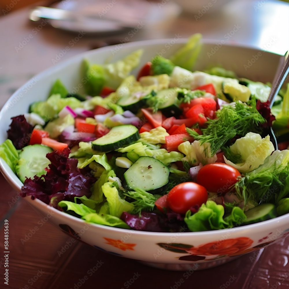 vegetable salad with cheese vegetable salad with cheese