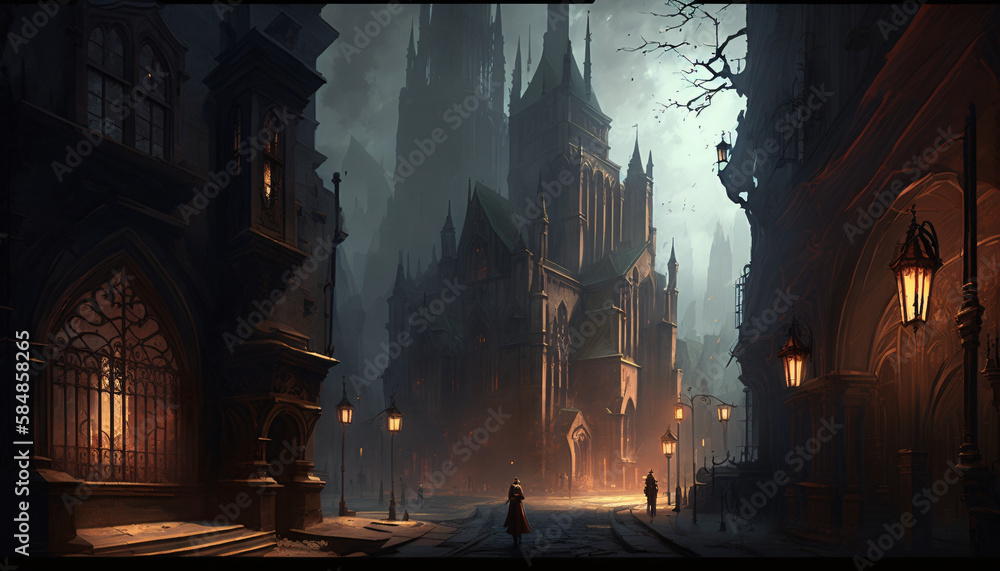 scary halloween background generative ai scary halloween background generative ai