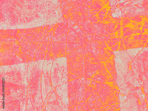 intense pink and yellow cross with texture