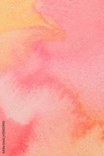 Ombre pink and orange  watercolor