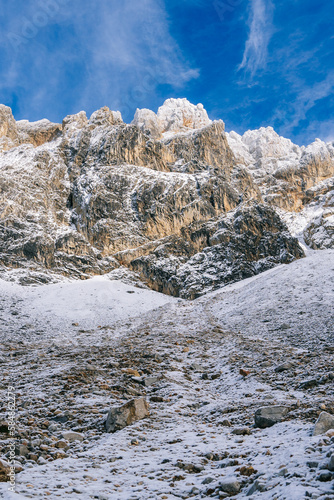 Wallpaper Mural Snowy mountain slope in winter Torontodigital.ca