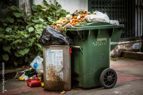 Hidden Realities Searching for Nourishment in Trash Bins  generative ai