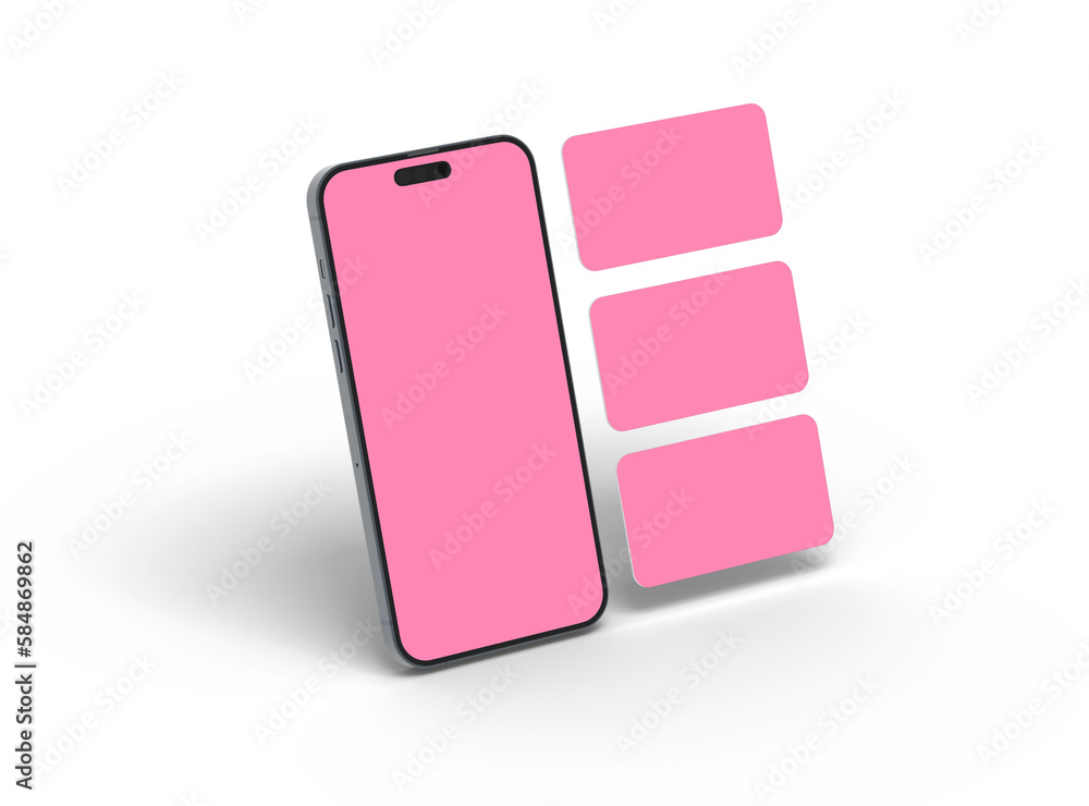 Phone 14 pro isometric Mockup Design of Mobile App Screens with separated pop-ups. ui ux app concept. 3d render Phone 14 pro isometric Mockup Design of Mobile App Screens with separated pop-ups. ui ux app concept. 3d render