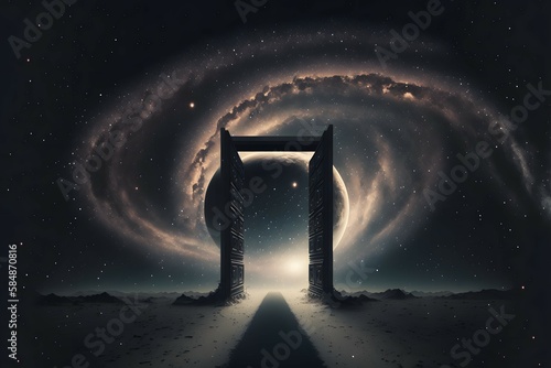 Fototapeta Open the Gates to infinity where everything is n