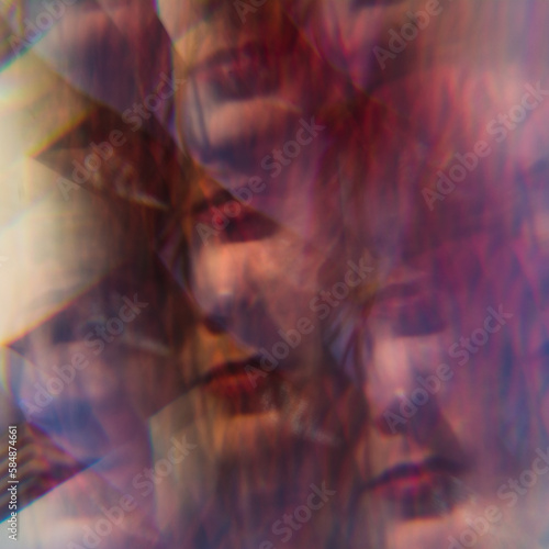 Creepy woman portrait