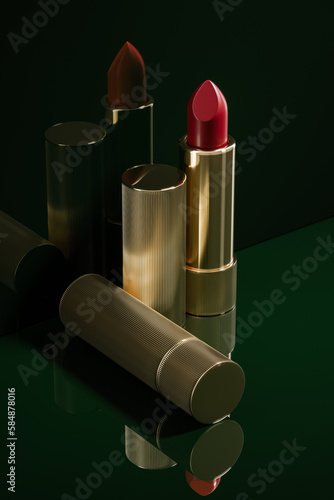Red lipstick photo