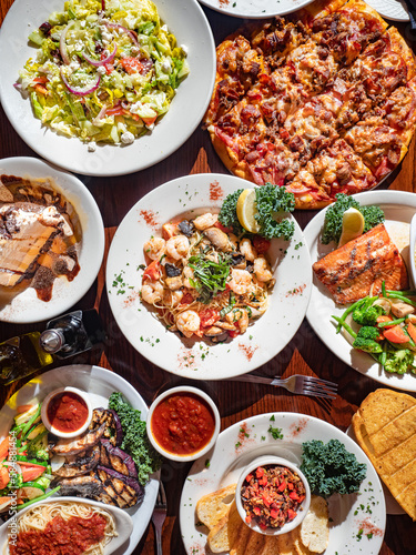 Italian Food. Pizza and Pasta