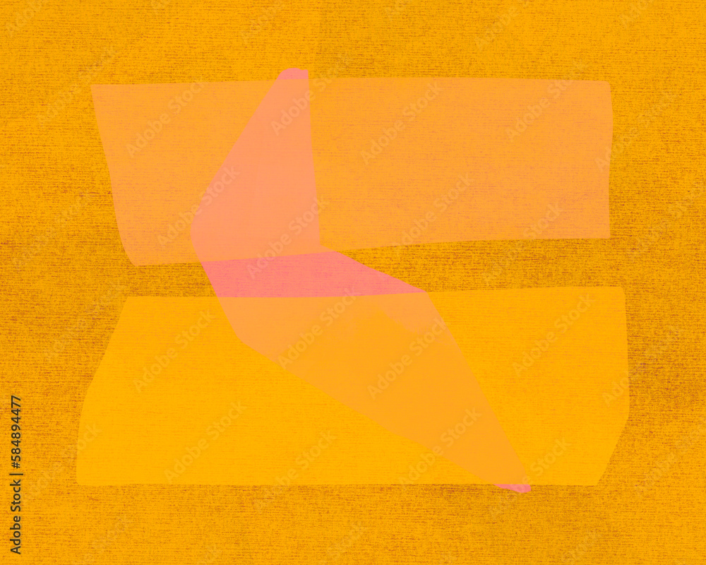 Vibrant yellow pink textures abstract illustration