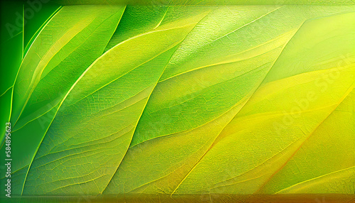 green leafs plants pattern background ,generative AI
