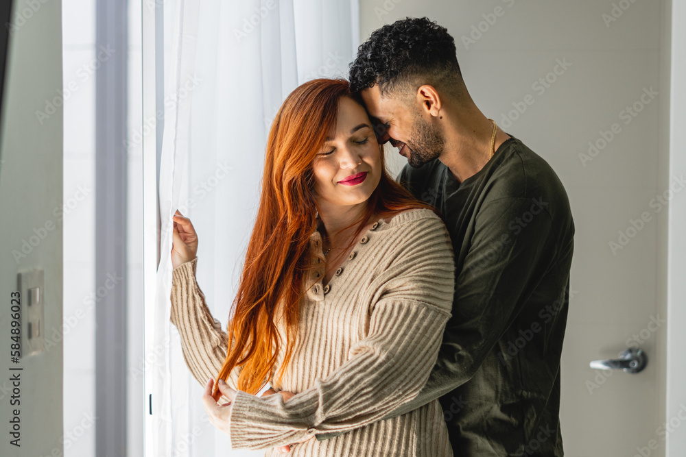 Couple sharing their time at home. Couple sharing their time at home.