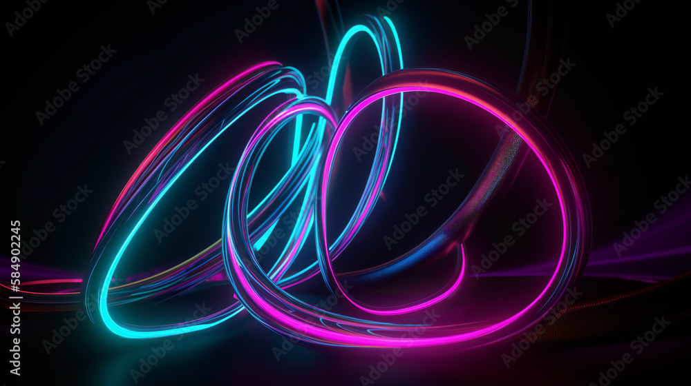 light, wave, design, fractal, wallpaper, Generative AI light, wave, design, fractal, wallpaper, Generative AI