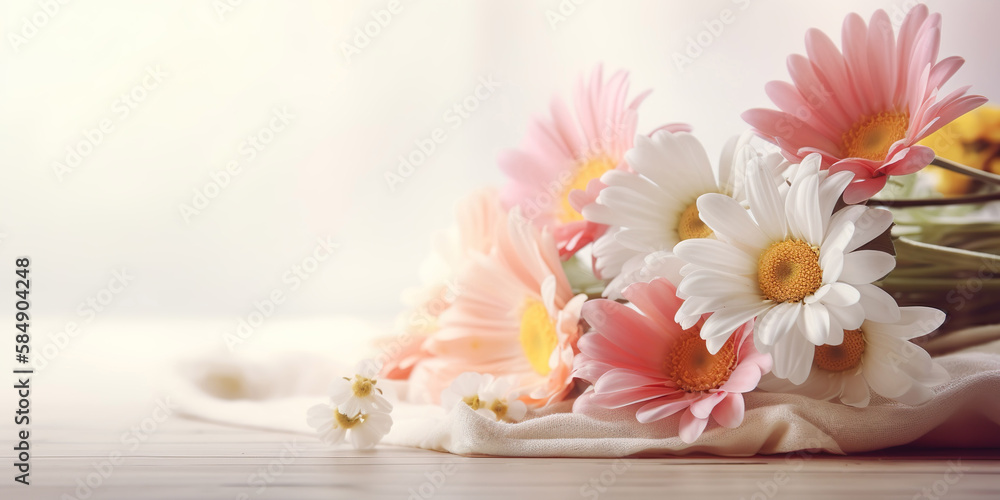 Floral arrangement for holidays, image created with AI Floral arrangement for holidays, image created with AI