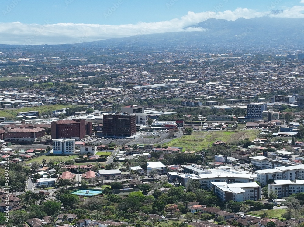 View of Escazu, Multiplaza, Plaza Roble, Distrito 4 and San Jose, Costa Rica