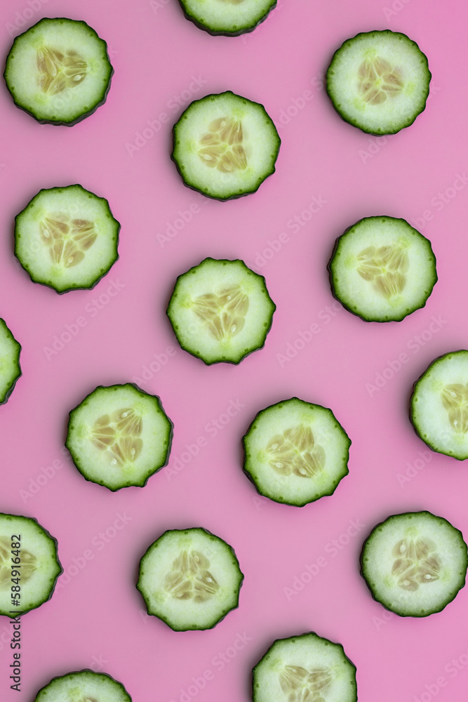 Cucumber pattern background Cucumber pattern background
