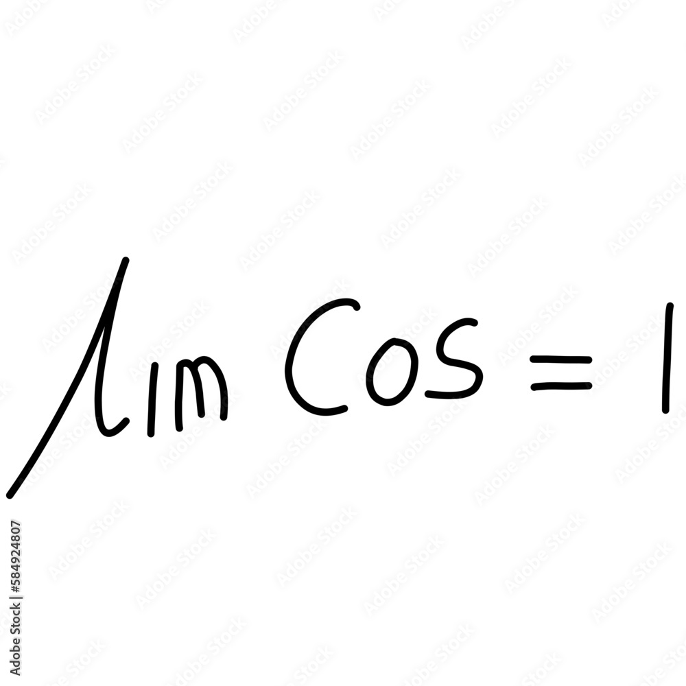 Simple math formulas written in handwritten style Simple math formulas written in handwritten style