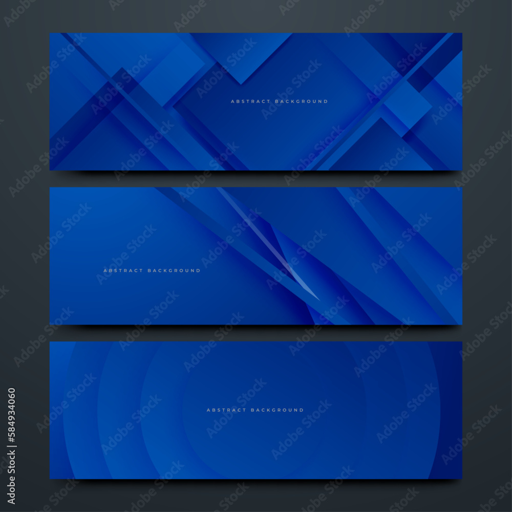 Premium background design with diagonal dark blue line pattern. Vector horizontal template for digital lux business banner, formal invitation, luxury voucher, prestigious gift certificate