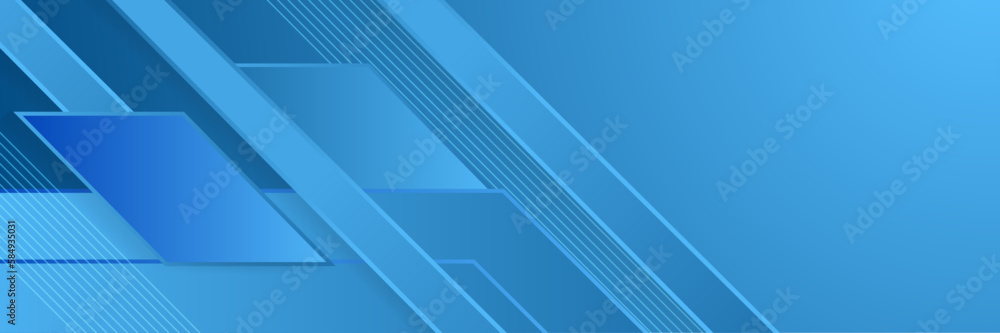 Fototapeta premium blue banner background