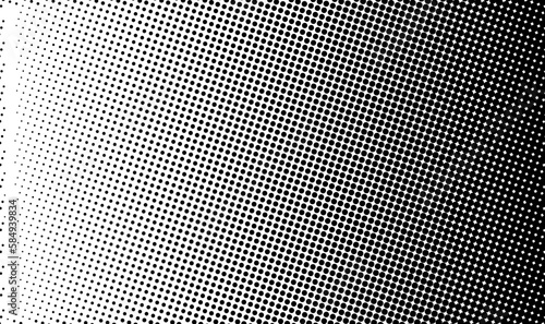 vector gradient black halftone dots background. Pop art template