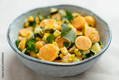 Corn and Physalis Salad
