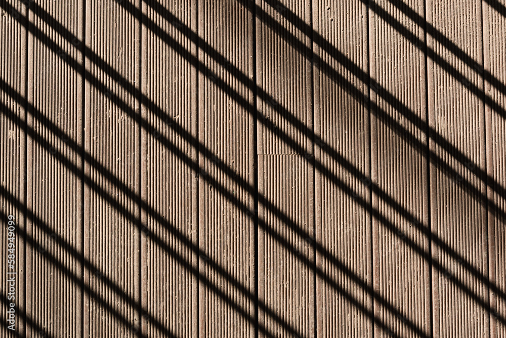 Diagonal lines on the wooden floor