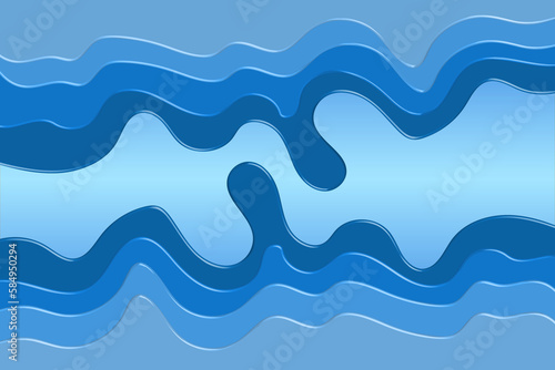 wave blended blue background and wallpapper