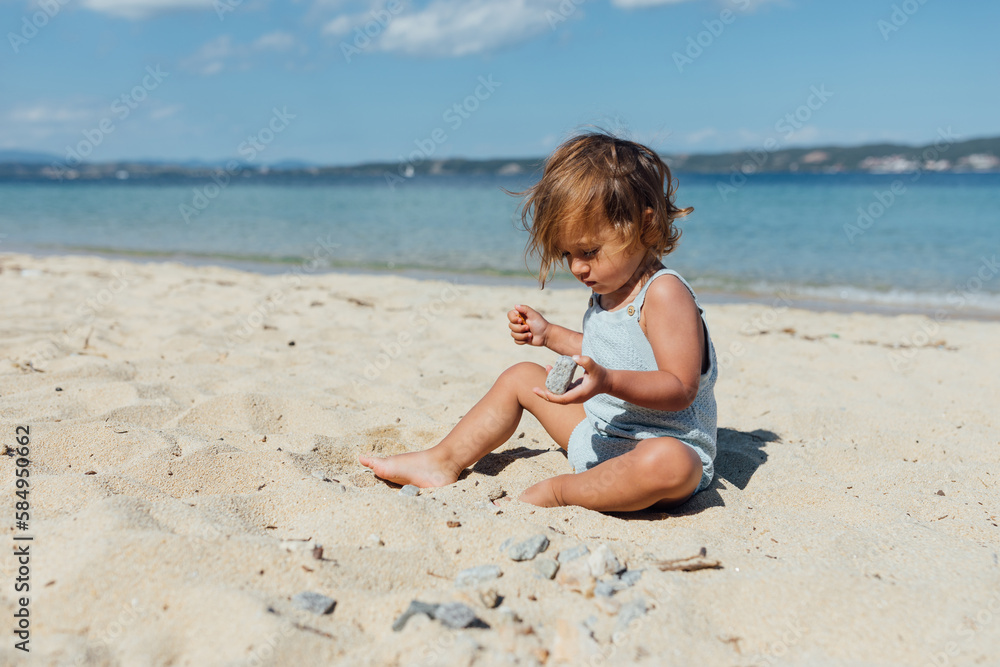 Baby girl on the Beach Baby girl on the Beach
