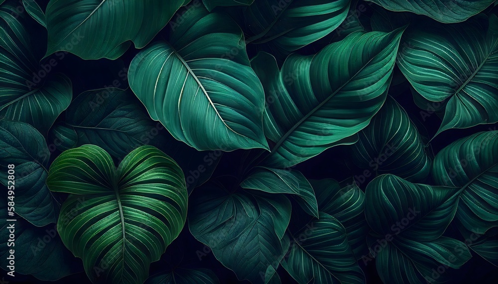 Abstract green texture, nature background, tropical leafs closeup nature view Abstract green texture, nature background, tropical leafs closeup nature view