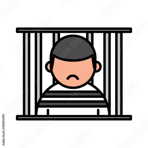 prisoner in jail