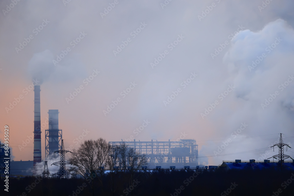 chemical industry plant air pollution