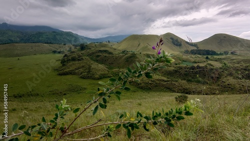 landscape with mountains photo