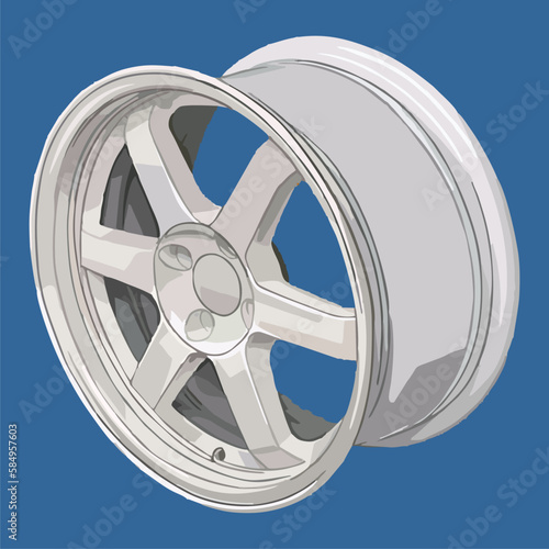 Car wheel and rims. Vector illustration, wheels gold silver black, Car Wheel 3D illustration, Car wheel, set. Realistic design. Vector illustration