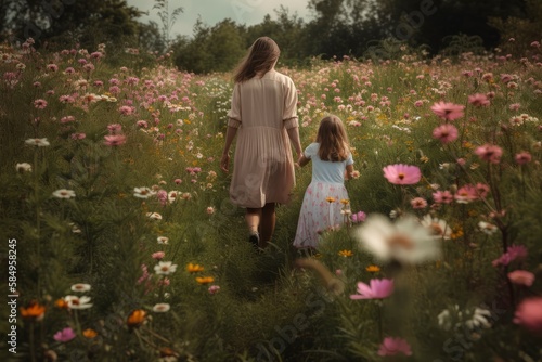 Floral Footsteps Together - generative ai