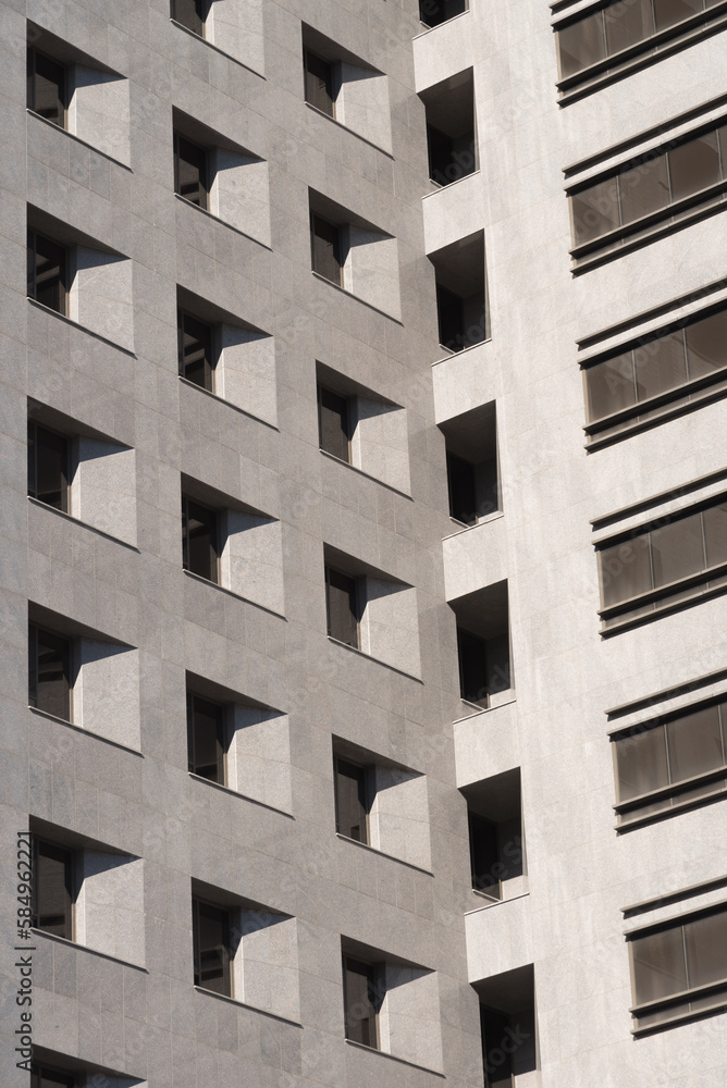 Modern gray building Modern gray building