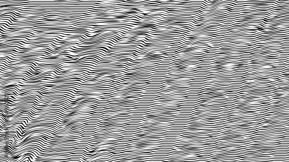 Abstract wavy artistic line Wave Stripe vector Background