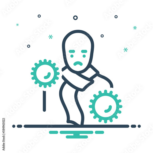 Mix icon for infected