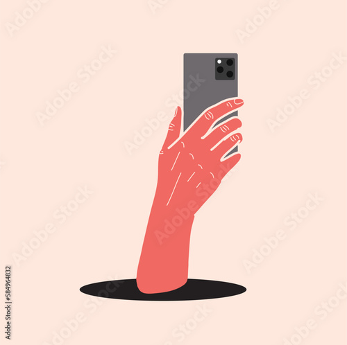hand hold illustration 