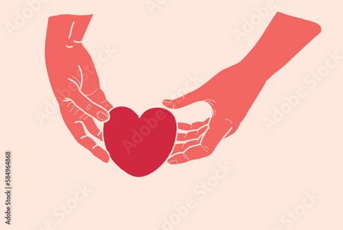 hand hold illustration 