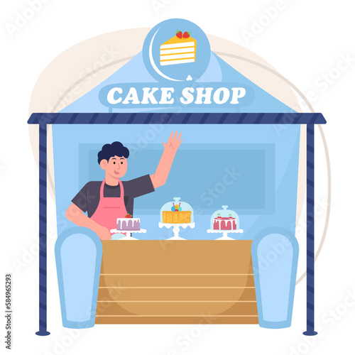 Cake Shop Illustration