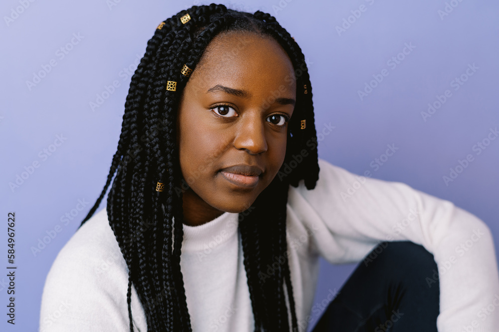 Portrait of a smiling, beautiful and confident black woman Portrait of a smiling, beautiful and confident black woman