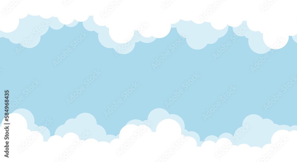 雲に囲まれたシンプルな空