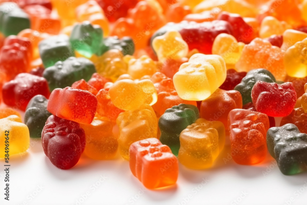 colorful jelly candies. generative ai colorful jelly candies. generative ai