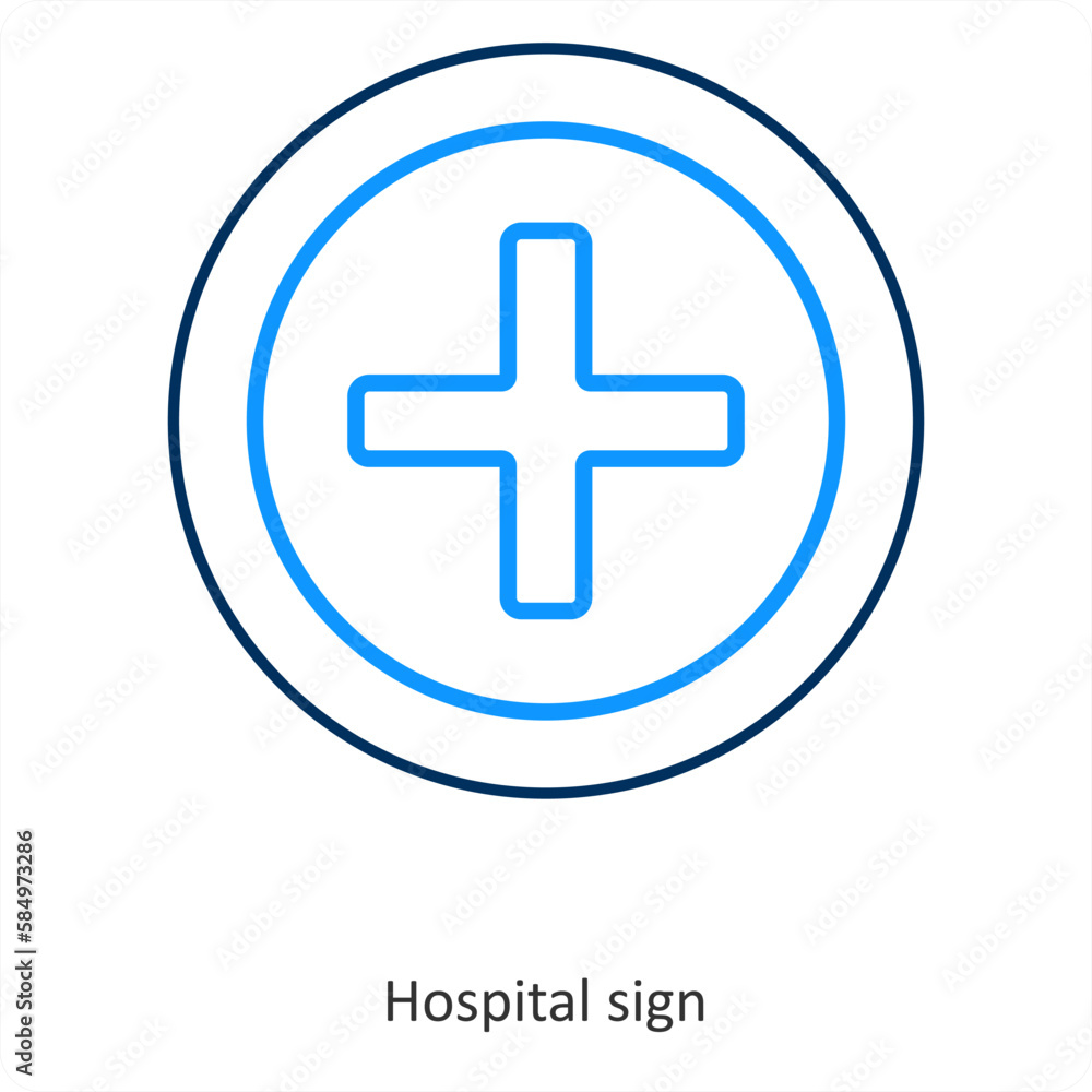Obraz premium hospital sign